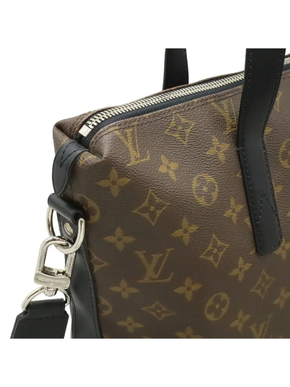 Louis Vuitton Monogram Macassar Kitan Tote 2-Way Shoulder Bag